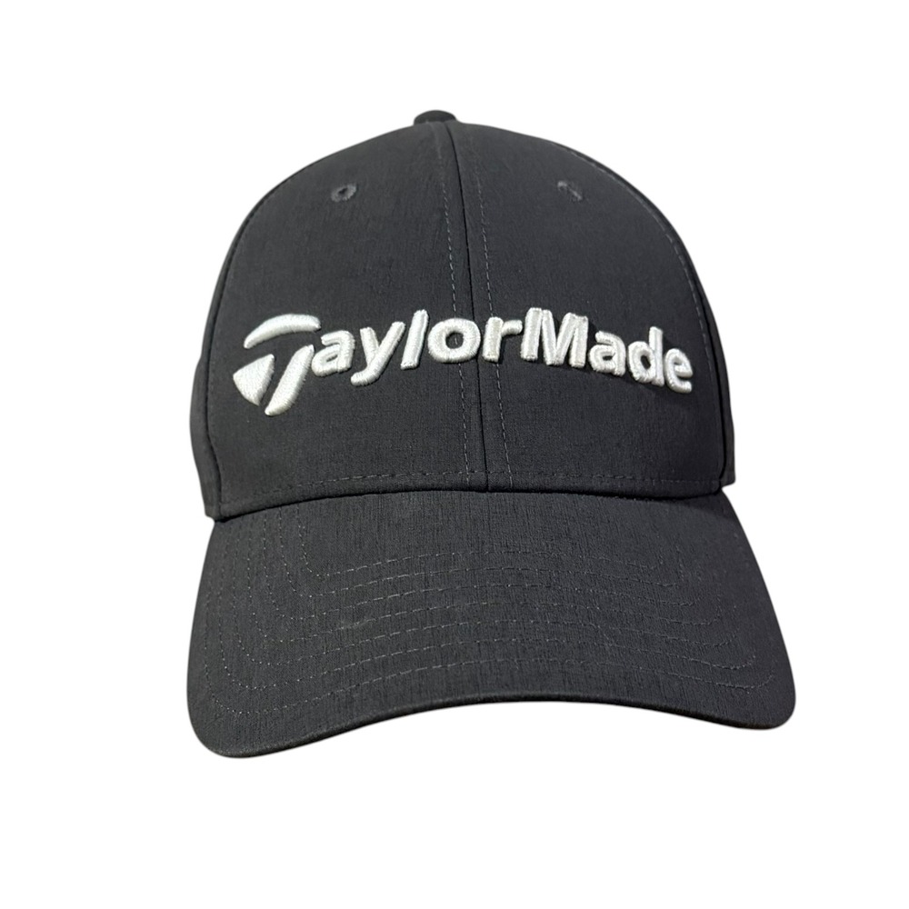 TaylorMade Mens Golf Hat‎ Charcoal Gray Adjustable Performance Baseball Cap OSFA